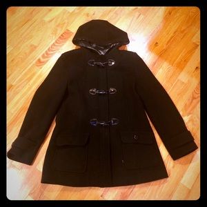 MINT Condition Black Esprit Pea Coat w/ Hood